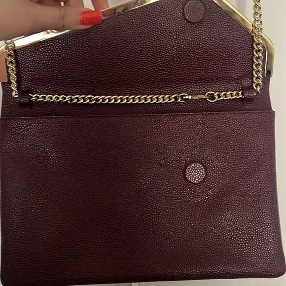 Henri Bendel red pebble leather crossbody - Picture 5 of 10